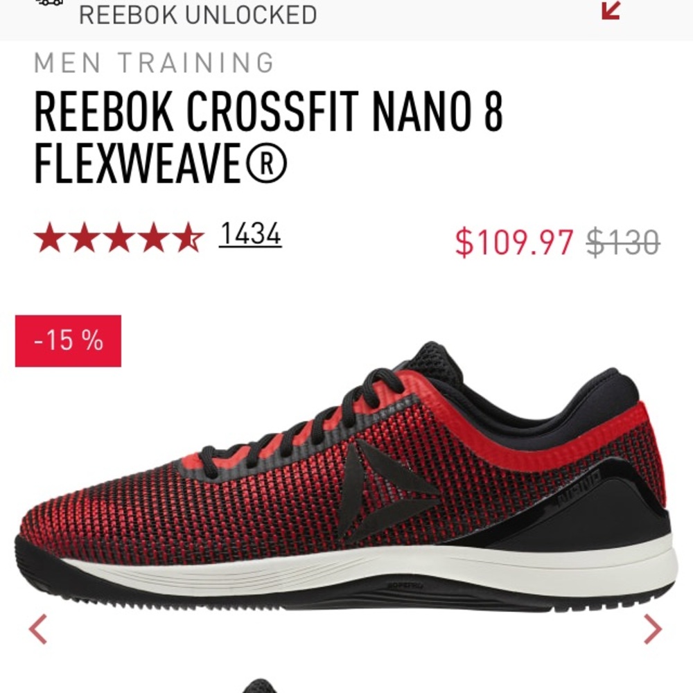 Men’s Reebok CrossFit Nano 8.0